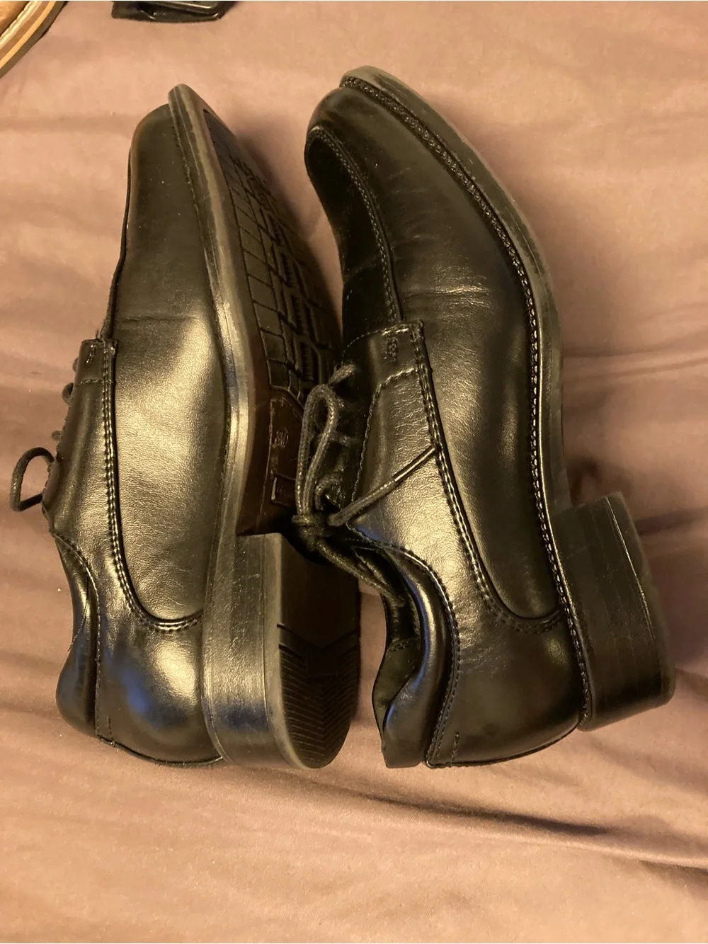 robertdavid® Kids Black Lace-Up Dress Shoes